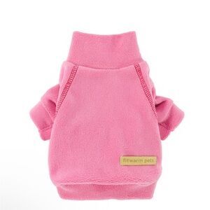 Fitwarm Pets Cozy Dusty Pink Fleece Sweater for Medium Pets